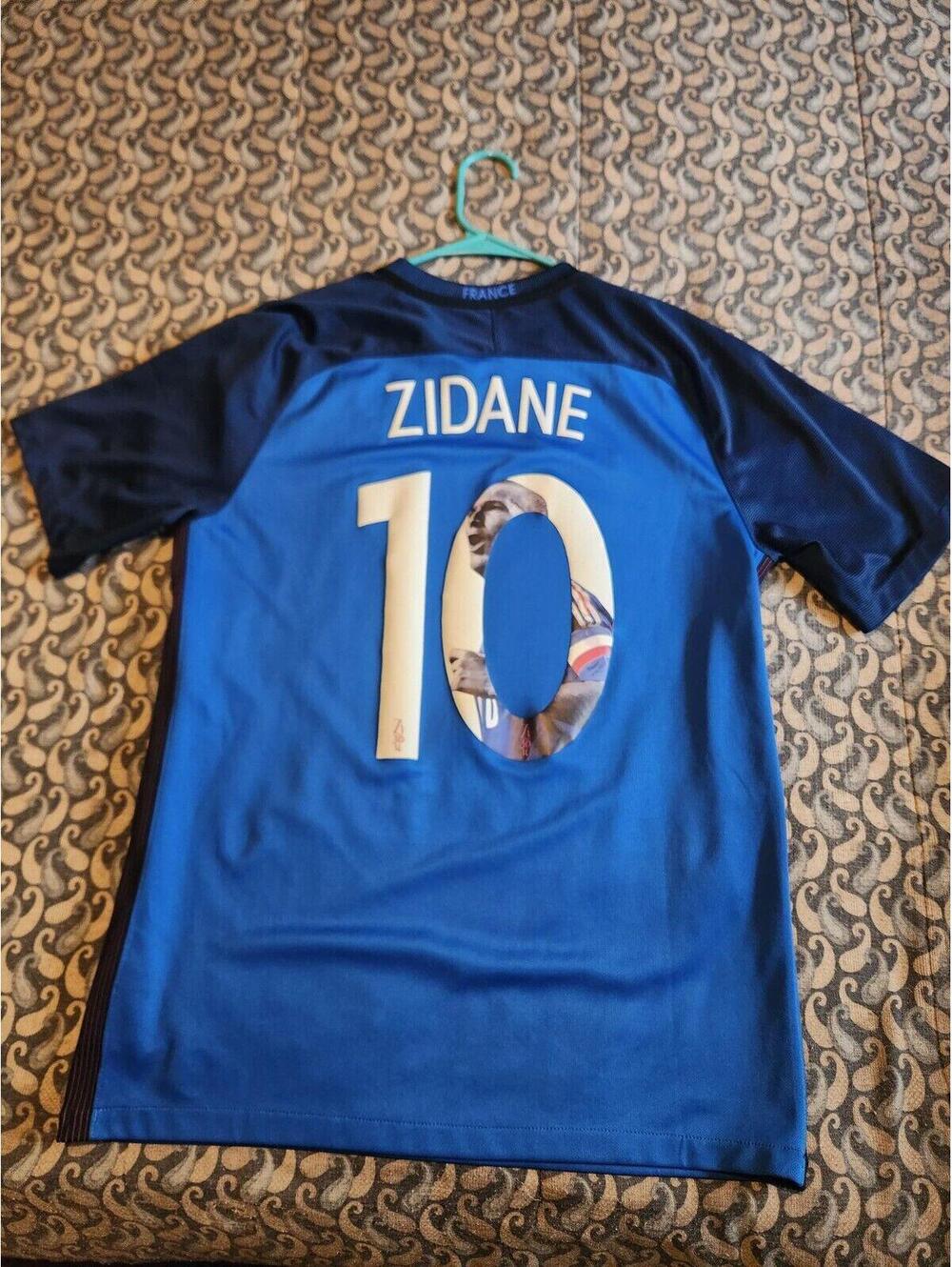 France 2016/2017 Special Zidane Edition Home Soccer Jersey Size M